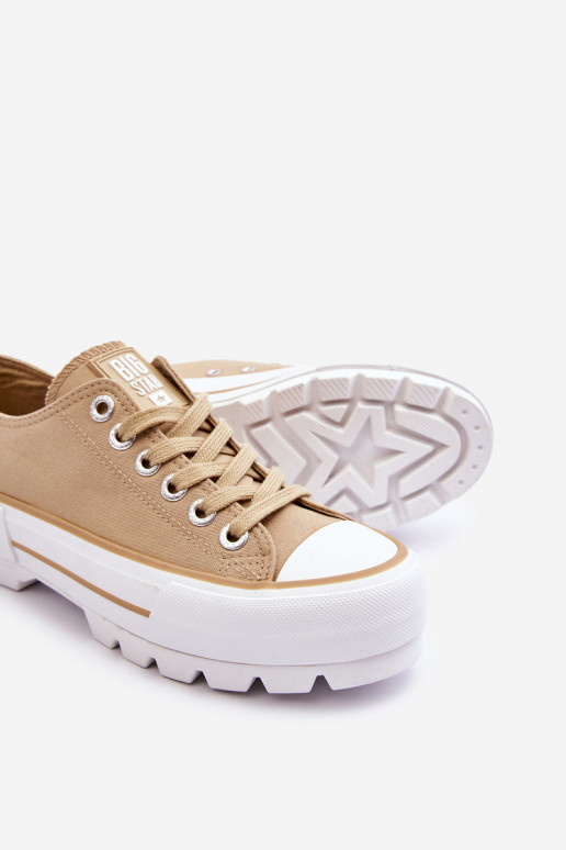  chaussures décontractées avec une plateforme Big Star LL274154 beige