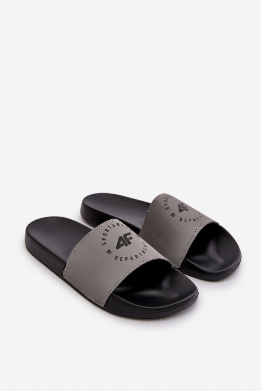 Mâle Chaussons 4FMM00FFLIM046-25S couleur grise