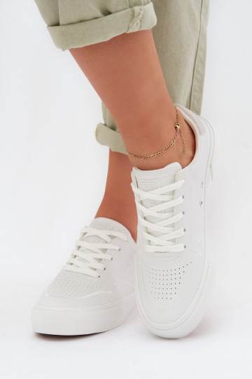 Chaussures modèle baskets Féminin Big Star TT274008 couleur blanche