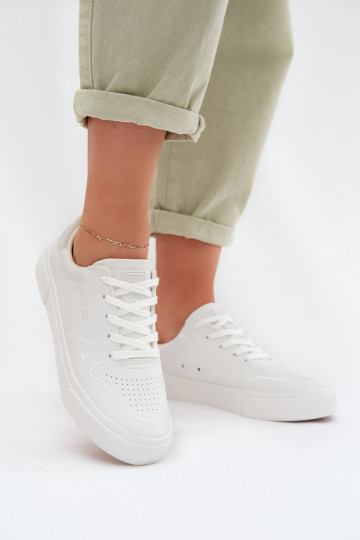 Baskets pour femmes modèle sneakers Big Star TT274008 blanches 2