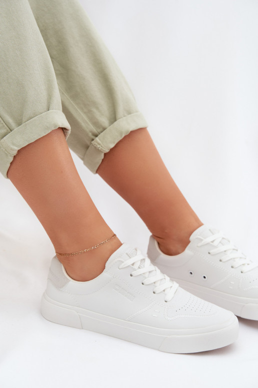 Chaussures modèle baskets Féminin Big Star TT274008 couleur blanche