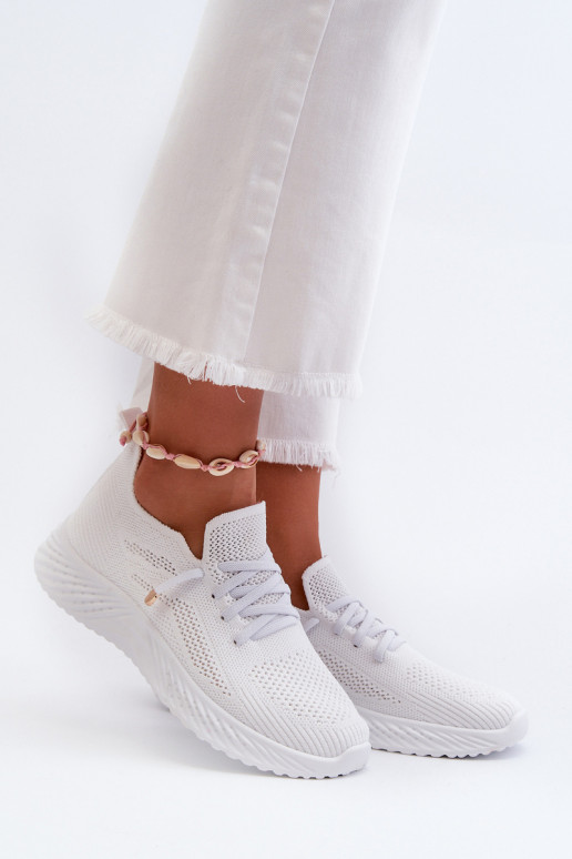 Un modèle convaincant baskets Féminin couleur blanche Jagelia