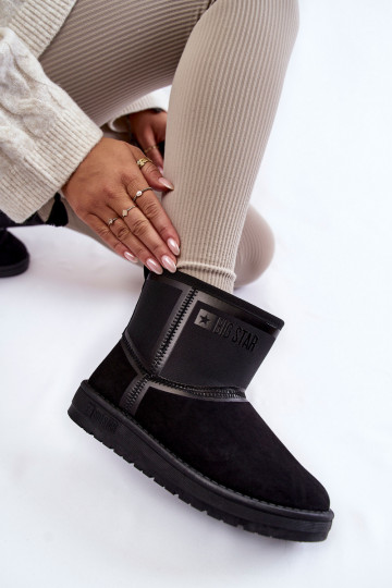 Bottes de neige pour femmes à enfiler Big Star KK274614 noires