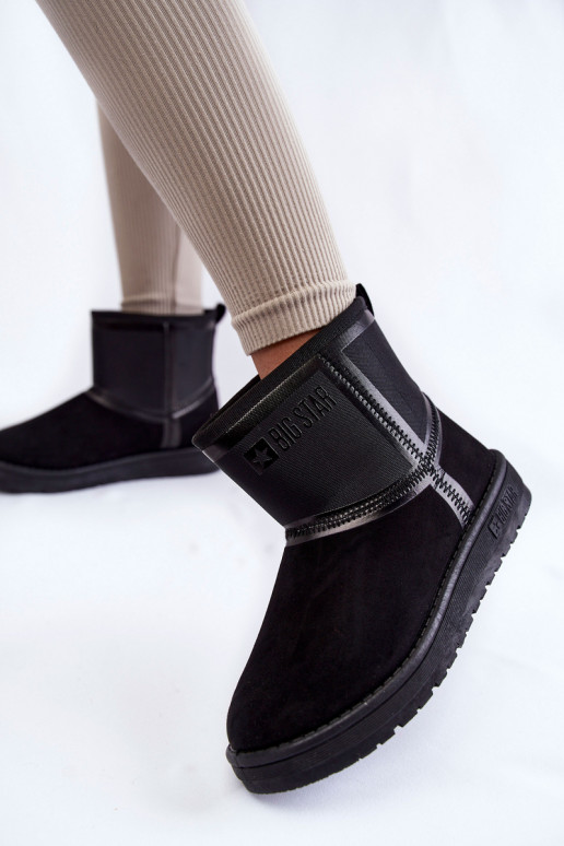 Féminin Un modèle convaincant Bottes de neige Big Star KK274614 couleur noire