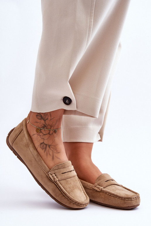 Mocassins élégants en daim marron Lenvie