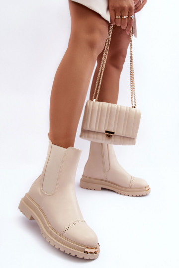 Bottines Chelsea pour femmes couleur sable Nialee