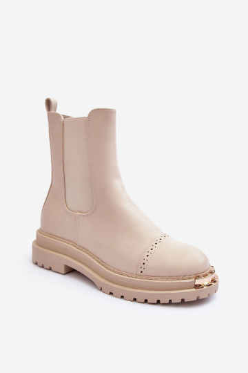 Bottines Chelsea pour femmes couleur sable Nialee 2