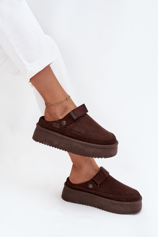 Bottes de neige Féminin avec une plateformeavec fermoir adhésifem CzekoladoÀe Jorielle