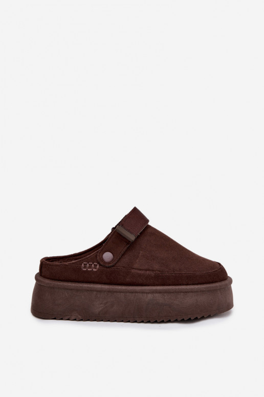 Bottes de neige Féminin avec une plateformeavec fermoir adhésifem CzekoladoÀe Jorielle