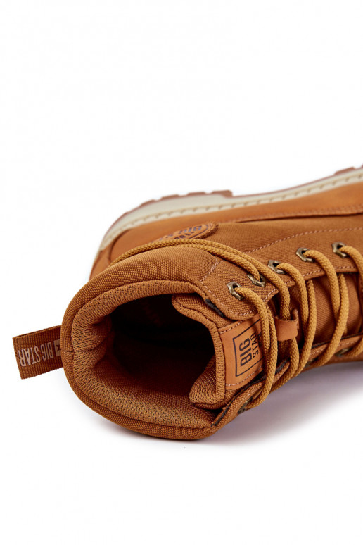 pour hommes Bottes chaussures Memory Foam Big Star KK174203 marron