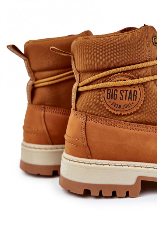 pour hommes Bottes chaussures Memory Foam Big Star KK174203 marron