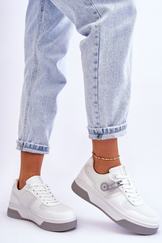 Baskets classiques Memory Foam System Big Star LL274A024 couleur blanche