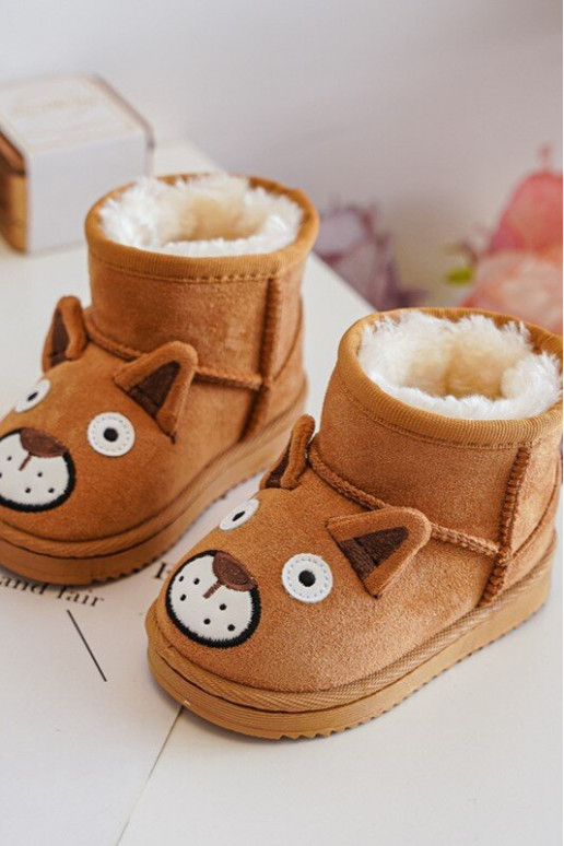 Bottes d hiver chaudes pour enfants marron Vavena