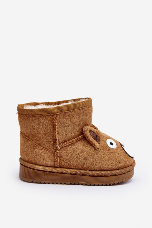 Bottes d hiver chaudes pour enfants marron Vavena