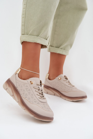 Peau en daim Chaussures modèle baskets Féminin avec des éléments ajourés Sergio Leone SP-002 marron 2