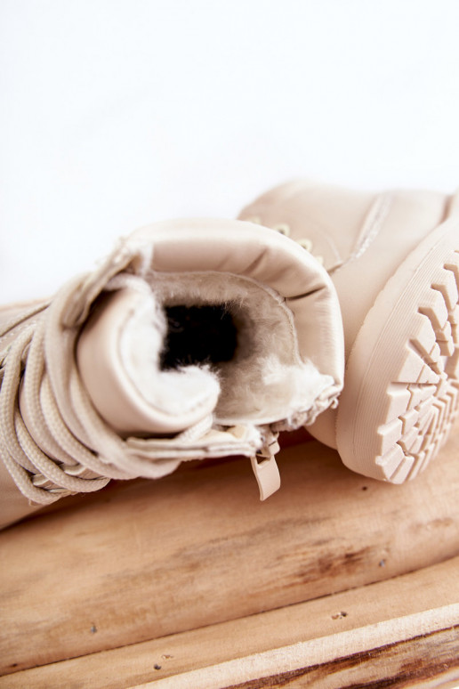 Bottes chaudes pour enfants couleur ivoire Dexter