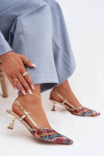 sandales à motifs Féminin avec des talons Couleurs différentes Selinae