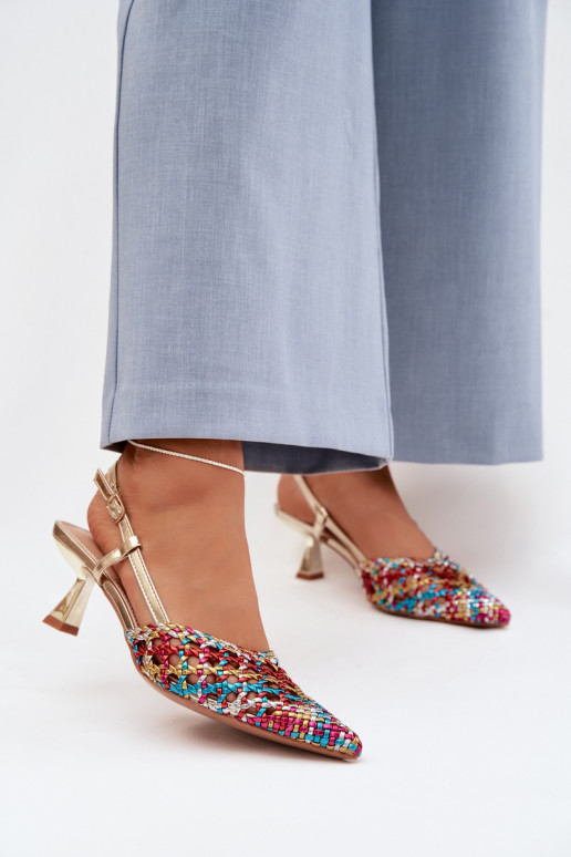 sandales à motifs Féminin avec des talons Couleurs différentes Selinae