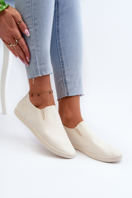 Féminin Baskets chaussures décontractées Slip-On beige Lovinia