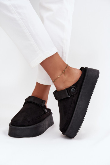 Bottes de neige Féminin avec une plateformeavec fermoir adhésifem couleur noire Jorielle 2