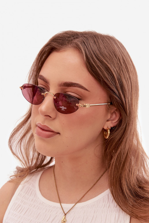 Des lunettes de soleil Féminin Rose foncé