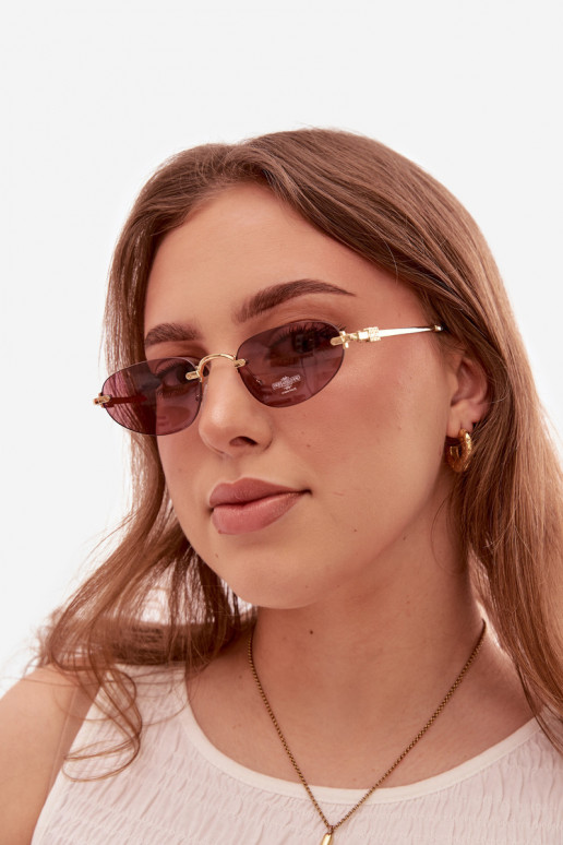 Des lunettes de soleil Féminin Rose foncé