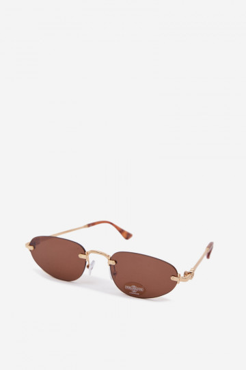 Des lunettes de soleil Féminin marron foncé