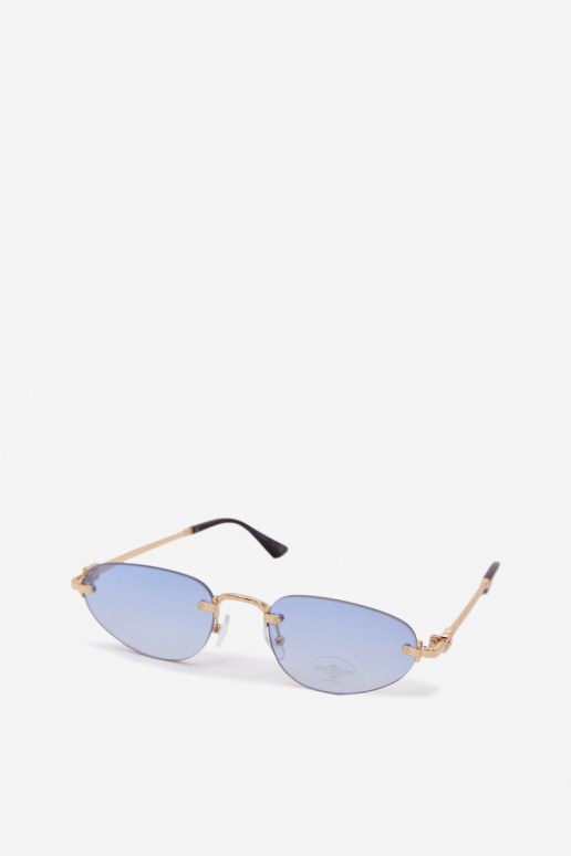 Des lunettes de soleil Féminin couleur bleue