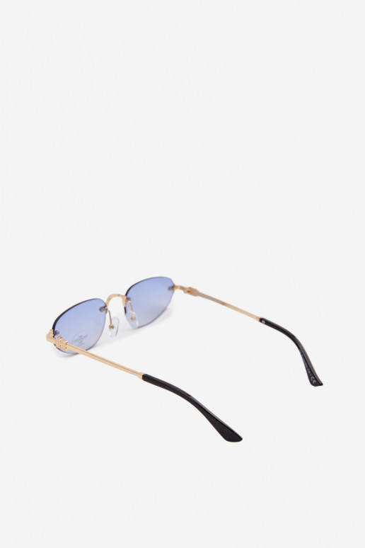 Des lunettes de soleil Féminin couleur bleue