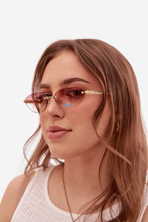 Des lunettes de soleil FémininFiltrem UV couleur rose