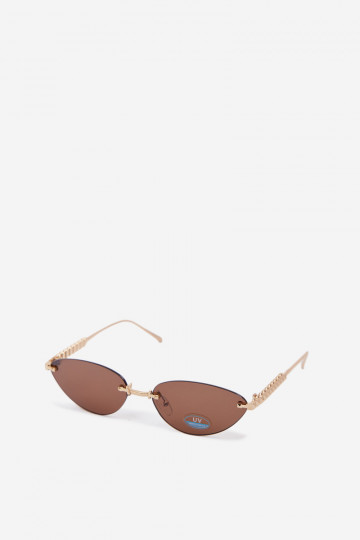 Des lunettes de soleil FémininFiltrem UV marron foncé