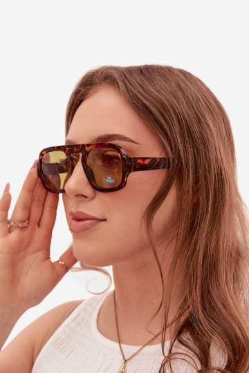 Féminin Des lunettes de soleilFiltrem UV brun-couleur verte 2