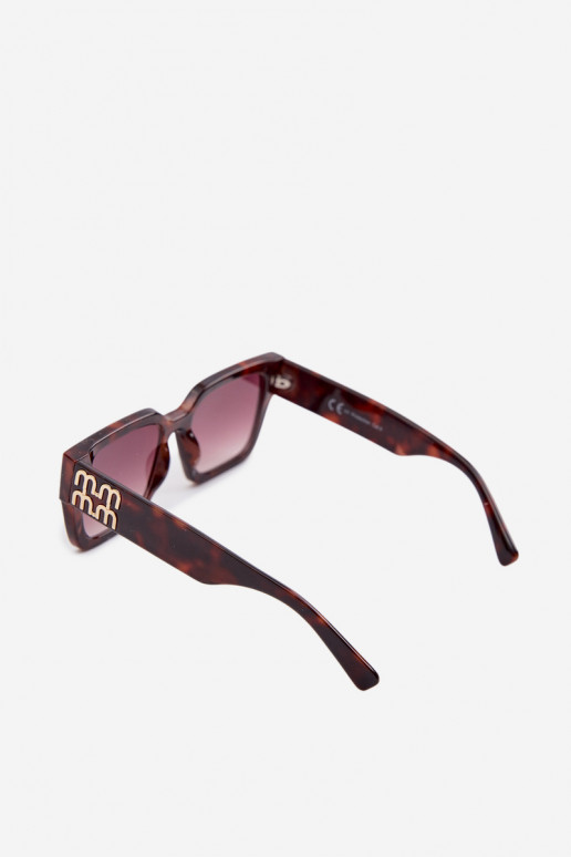 Des lunettes de soleil Féminin marron foncé