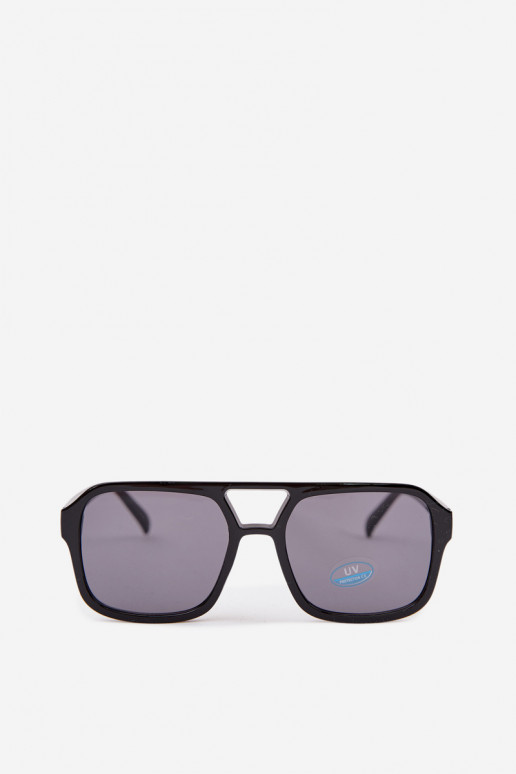 Des lunettes de soleil Féminin Noir et-couleur bleue