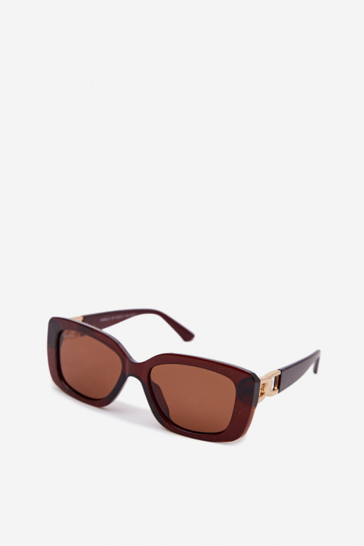 Des lunettes de soleil Féminin Ze couleur doréem Detalem marron