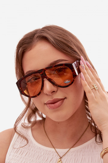 Féminin Des lunettes de soleil marron 2