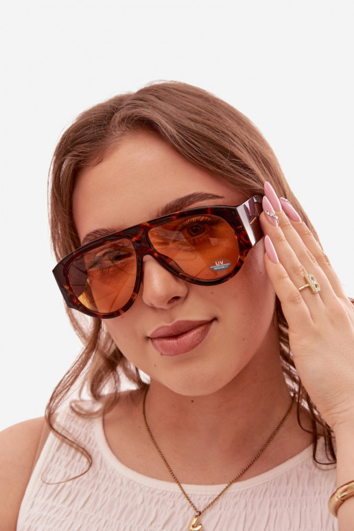 Féminin Des lunettes de soleil marron