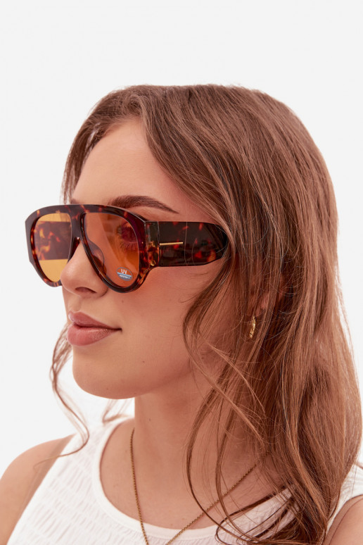 Féminin Des lunettes de soleil marron
