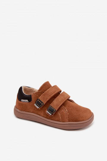 Bottes en cuir Barefoot pour enfants Bartek 8600363 couleur marron
