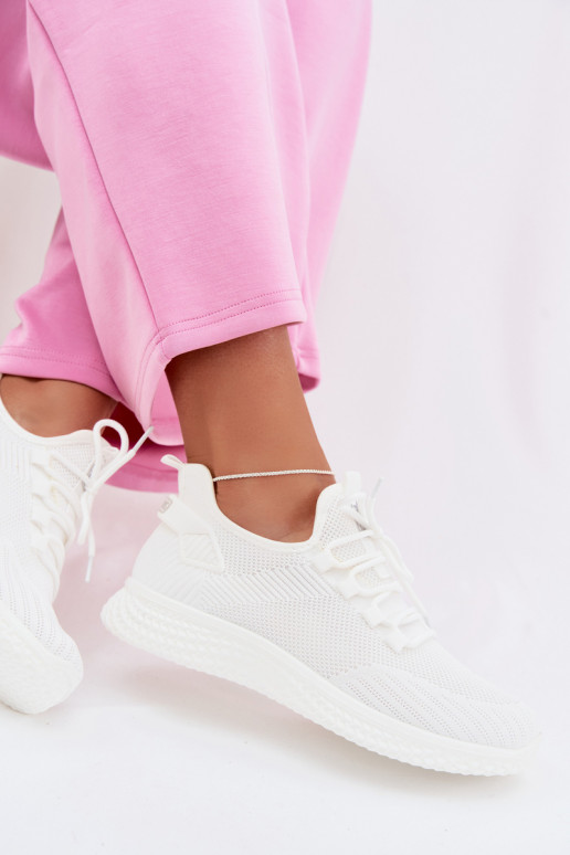 Féminin Style sportif chaussures couleur blanche Roxy