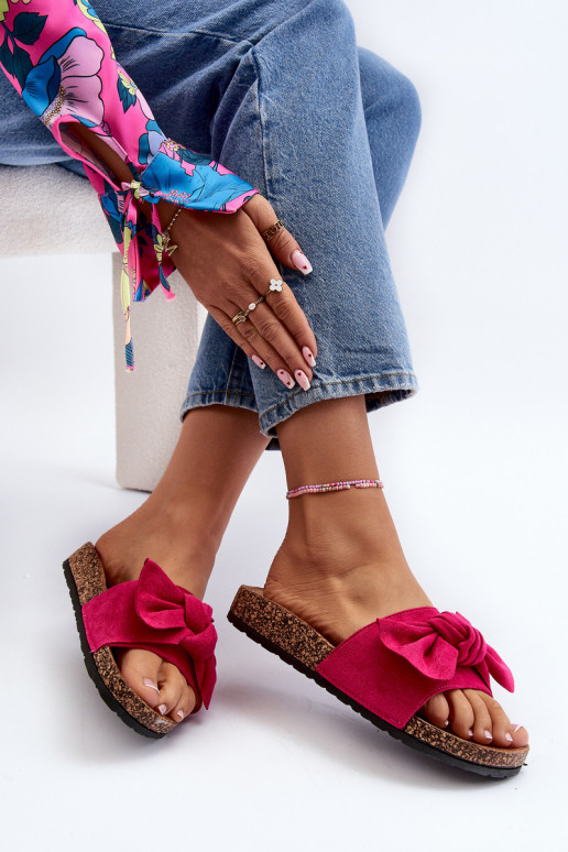 Féminin Chaussonsavec des rubans couleur rose Ezephira