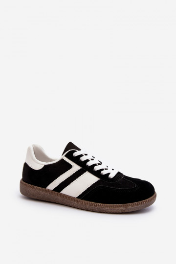 Le bas des femmes Chaussures modèle baskets baskets couleur noire Eudiopis
