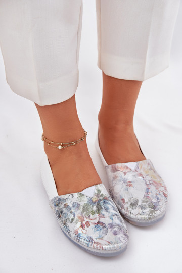 Ballerines avec des écrits Il fautciejka T1930-38 couleur blanche 2