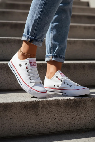 Chaussures de loisirs blanches Big Star T274022 2