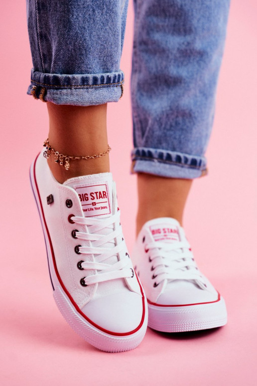 Chaussures de loisirs blanches Big Star T274022