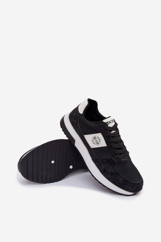 baskets Chaussures modèle baskets pour hommes Big Star TT174352 couleur noire