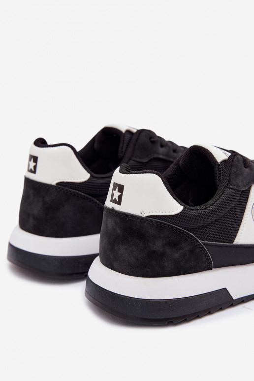 baskets Chaussures modèle baskets pour hommes Big Star TT174352 couleur noire