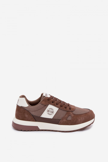 baskets Chaussures modèle baskets pour hommes Big Star TT174353 marron 2