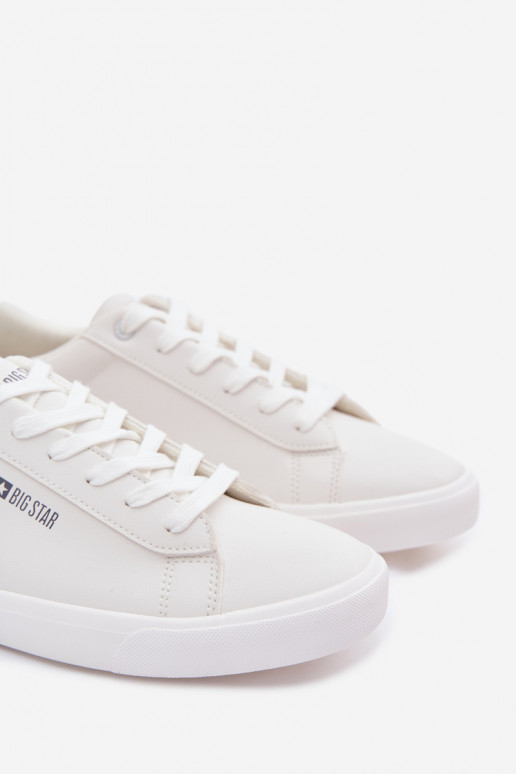 pour hommes chaussures décontractées en cuir écologique Big Star TT174001 couleur blanche