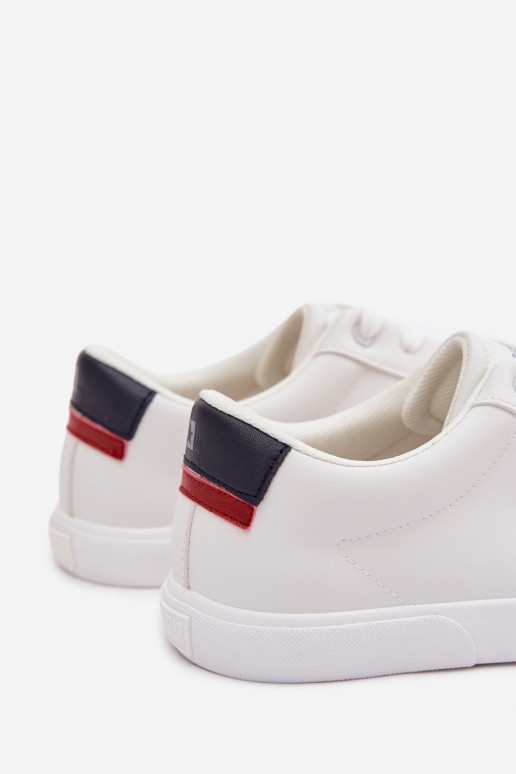 pour hommes chaussures décontractées en cuir écologique Big Star TT174001 couleur blanche